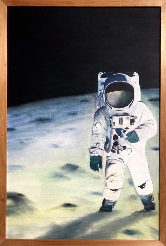 Astronaut (olieverf op doek, 90x60cm, 1992)