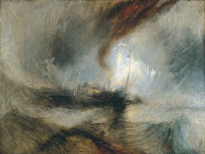 'Snow Storm, Steamboat off a Harbour's Mouth', oil on canvas, 91,5x122cm, 1842, William Turner, Tate Collection, London