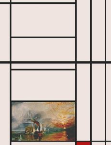 Turner into Mondrian (1996), oil on paper on panel, 65x50 cm